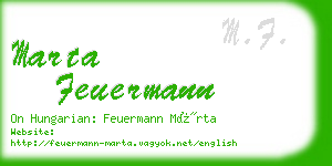 marta feuermann business card